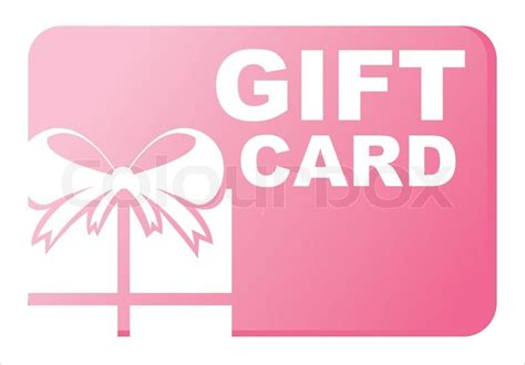 Pink gift card | Stock Vector | Colourbox