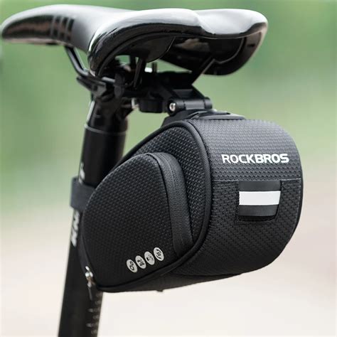 ROCKBROS Bolsa para selim de bicicleta à prova de chuva e choque