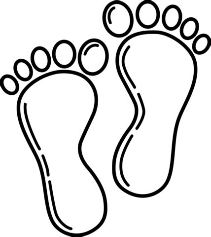 Measure Foot Size Print Out Coloring Pages