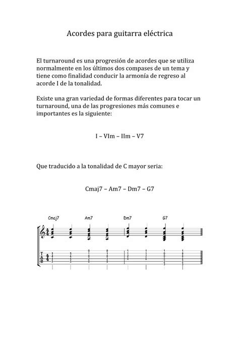 PDF Acordes para guitarra eléctrica El Turnaround DOKUMEN TIPS