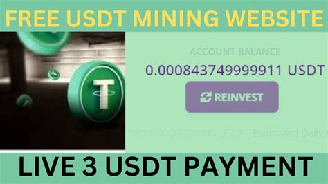 New Free USDT Cloud Mining Website 2023 New Free Cloud Mining Website