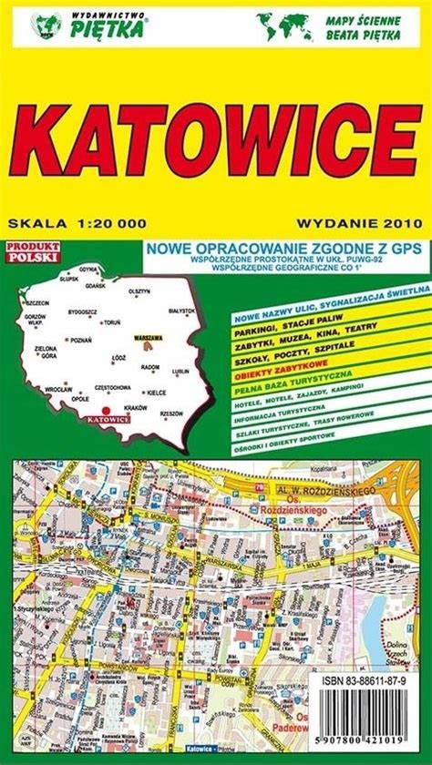 Katowice Mapa Plan Miasta Atlas Katowic 10841628051 Oficjalne