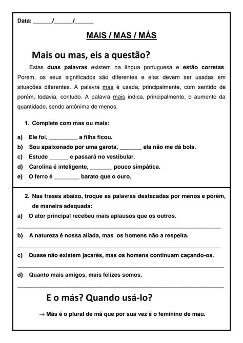 Quando Usar Mais Ou Mas - 10