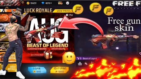 I Got Beast Of Legend Aug Gun Skin 🔫💥 Free Fire New Gun Skin 🤯 Youtube