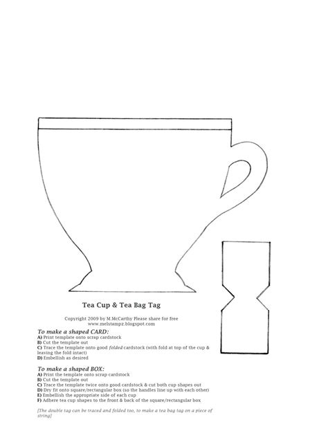 Paper Teacup Template