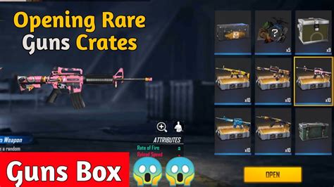 Opening Rare Guns Crates In Free Fire Legendary Guns Crates Youtube