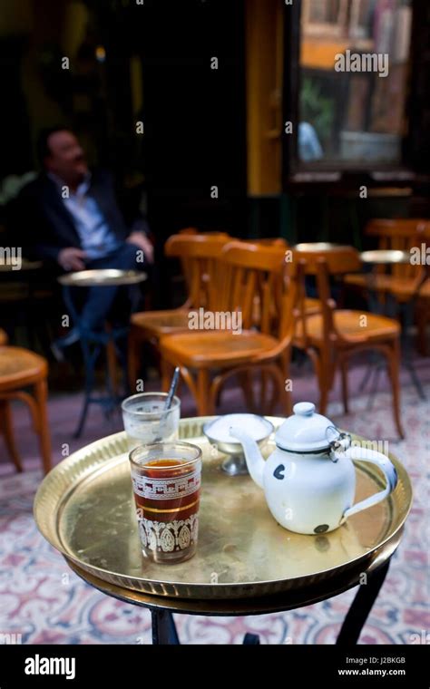 Tea Fishawy Cafe At Khan El Khalili Bazaar In Old City Of Cairo Egypt