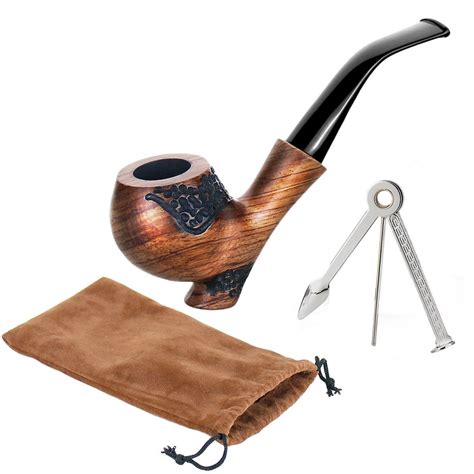 Joyoldelf Rosewood Pipa Para Fumar Tabaco Con Rascador De En