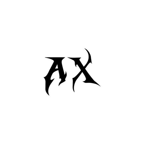 Premium Vector Ax Monogram Logo Design Letter Text Name Symbol