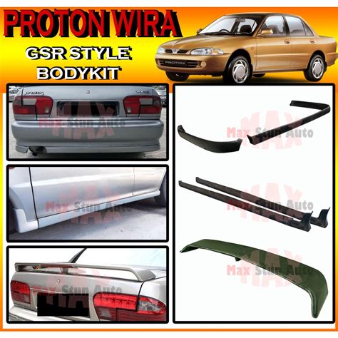 Proton Wira Sedan Saloon Gsr Bodykit Gsr Rear Skirt Side Skirt