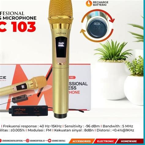 Jual Mic Wireless Single Advance Mic Profesional Wireless