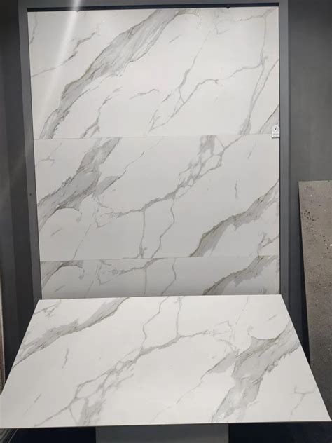 Glossy White Marble Vitrified Wall Tile Size 2x4 Feet 600x1200 Mm At