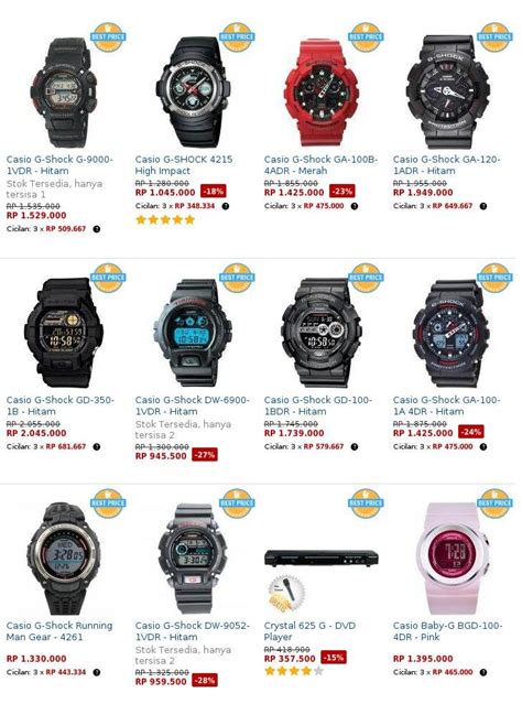 Daftar Harga Jam Tangan G Shock Original Homecare24