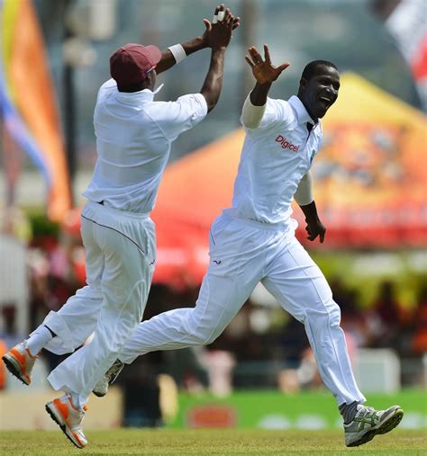 Darren Sammy Celebrates Ed Cowan S Wicket Espncricinfo