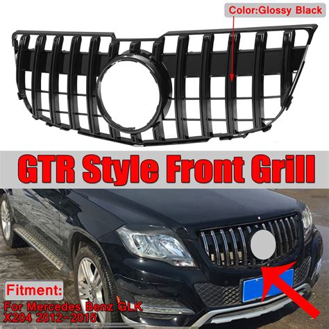 For Mercedes Benz GLK X204 GLK250 GLK350 2013-2015 GT R Black Front ...