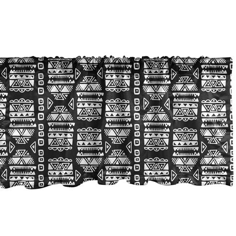 Aztec Window Valance Pack Of 2 Doodle Illustration Of Traditional