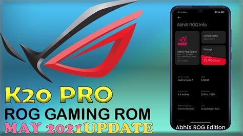 Abhix Rog Gaming Rom For K Pro May Update Smooth