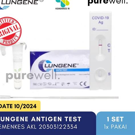 Jual Lai Clungene Lungene Antigen Hidung Alat Rapid Swab Test Biru