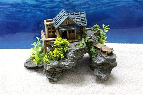 Amtra Blockhaus L Dekoration Aquarium Deko Versteck Steine Felsen