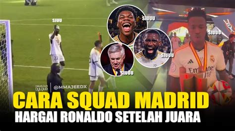 SIUUU RAME RAME DI RUANG GANTI Cara Ancelotti Vinicius Menghargai