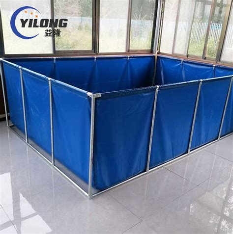 Customized Steel Frame Pvc Reinforced Portable Tarpaulin Fish Pond