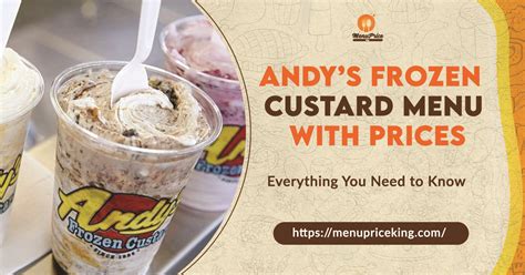 Andys Frozen Custard Menu With Prices June 2024