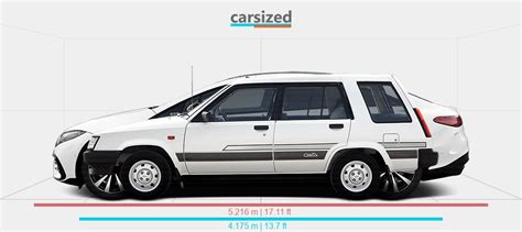 Dimensions Toyota Tercel 1982 1988 Vs Mercedes Benz EQS 2021 Present