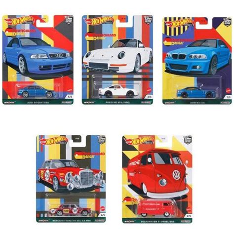 Hot Wheels Set Completo Miniaturas Deutschland Design Car Culture FPY Carrinhos E