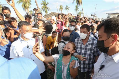 President Rodrigo Roa Duterte Tends To The Victims Of Typhoon Odette As