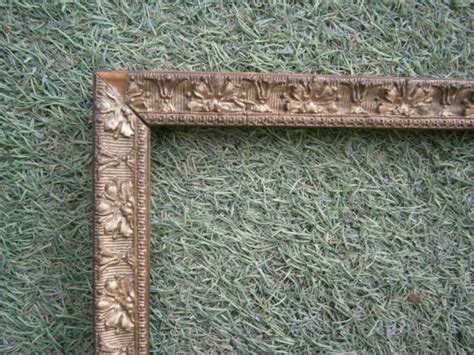 Ancien Cadre Bois Et Stuc Dore Feuillure De X Frame French