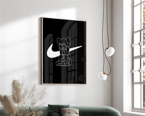 KAWS Poster Set Of 3 Printables Minimalist Hypebeast Kaws Figure