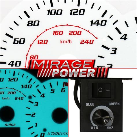 Buy 00 04 Eclipse MT White Face Indiglo Reverse Glow JDM Racing Upgrade