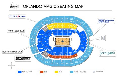 Seating Map Amway Center - Arena Seating Chart