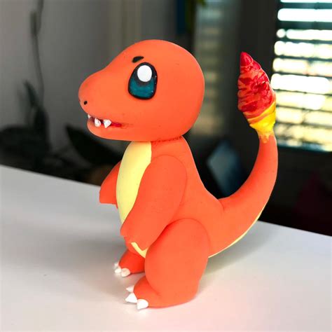 I Made This Little Charmander With Clay What Do You Think Guys 😃 R