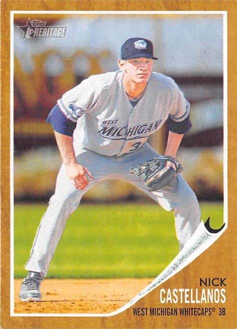 Nick Castellanos Baseball Card Rookie Tigers Now With Cincinnati Reds