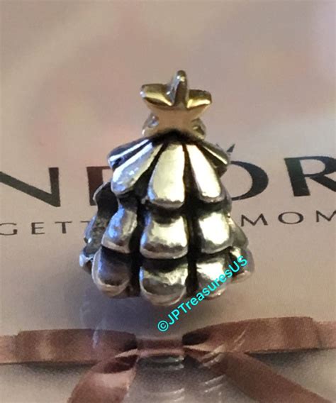 Authentic Pandora Christmas Tree Charm Two Tone Retired - Etsy