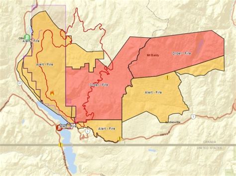 Nk’mip Creek Wildfire Regional District Rescinds Evacuation Alert Affecting Scores Of