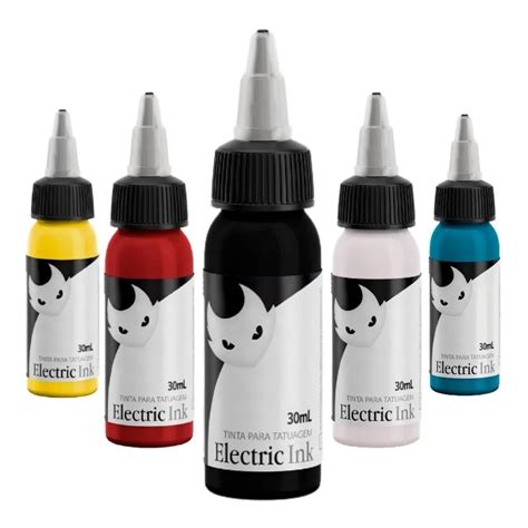 Tinta Tatuagem Electric Ink Ml Pt Varias Cores Para Tattoo