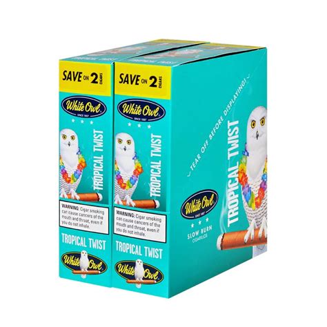 White Owl Cigars Tropical Twist So2 30pk2ct Nimbus Imports