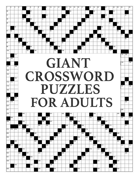 Digital Download 40 Printable Giant Crossword Puzzles For Etsy Australia