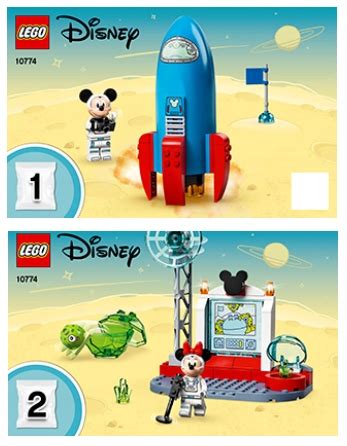 Instrukcja LEGO Disney 10774 Kosmiczna Rakieta Myszki Miki I Minnie