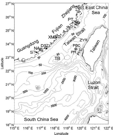 Taiwan Strait Map