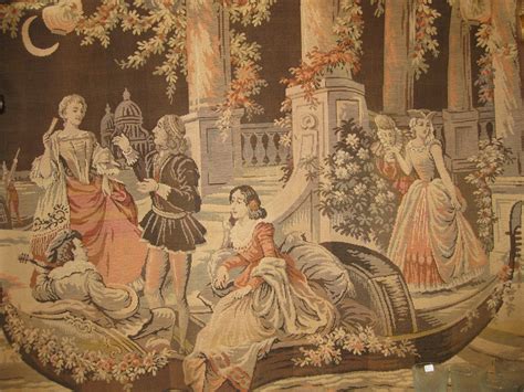 Vintage Tapestry Large Wall Hanging Old World Renaissance