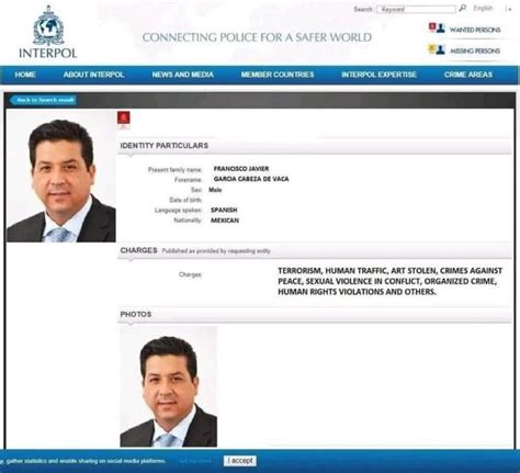 Interpol No Ha Emitido Ficha Roja Contra Cabeza De Vaca Noticias Siete