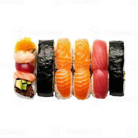 Maki Sushi Elegance Isolated Roll With Transparency 45354407 Png