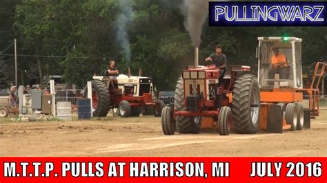 Adam Schade Pulls In Field Farm Tractor Class Mttp Pulls At Harrison