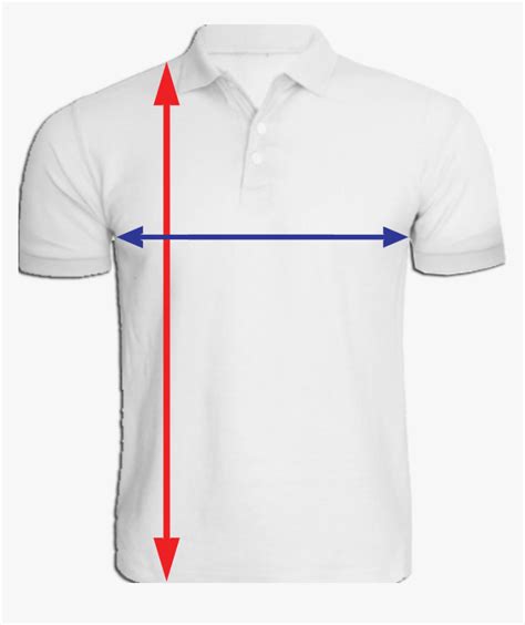 Collar T-shirt Size Chart - Polo Shirt, HD Png Download - kindpng