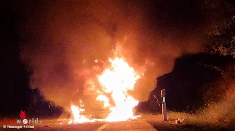 D Mercedes Geht Nach Aufleuchten Aller Kontrolllampen Auf A9 Bei