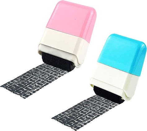 Amazon 3Pcs Wide Roller Stamp BetterJonny Identity Theft Stamp