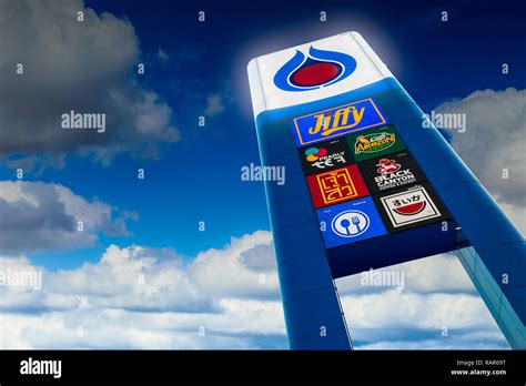 Ptt Gas Station With Concept Ptt Life Station Sign Banner Logo With